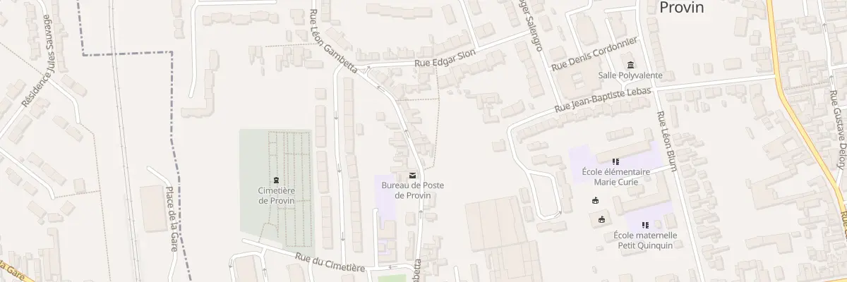 Plan du 30 Rue Léon Gambetta à Provin
