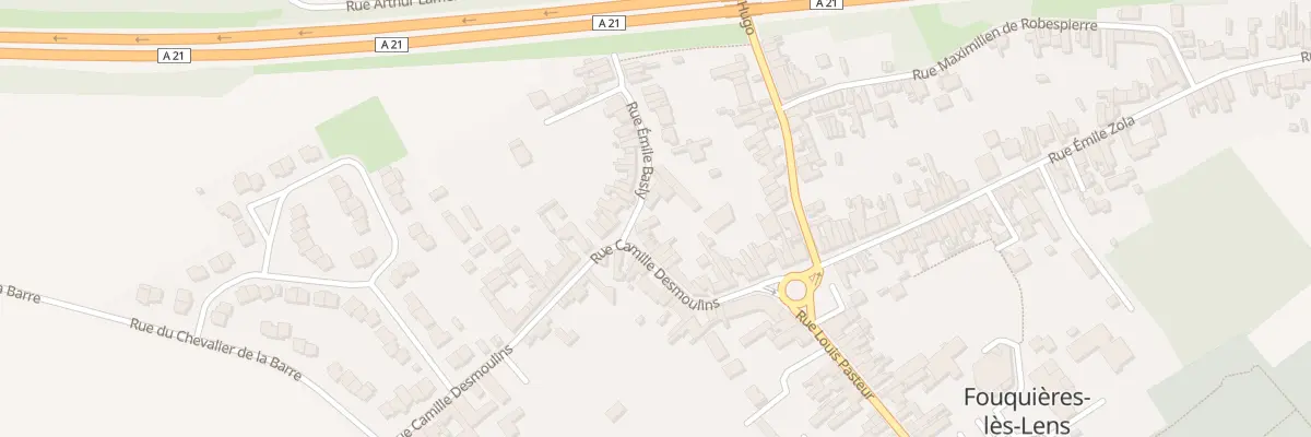 Plan du 2 Rue Emile Basly à Fouquières-lès-Lens