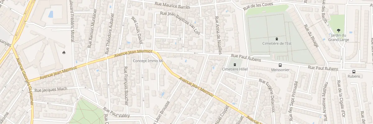 Plan du 10 Rue Paul Rubens à Perpignan