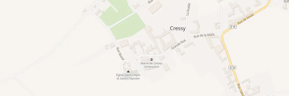 Plan du 14 Grande Rue à Cressy-Omencourt