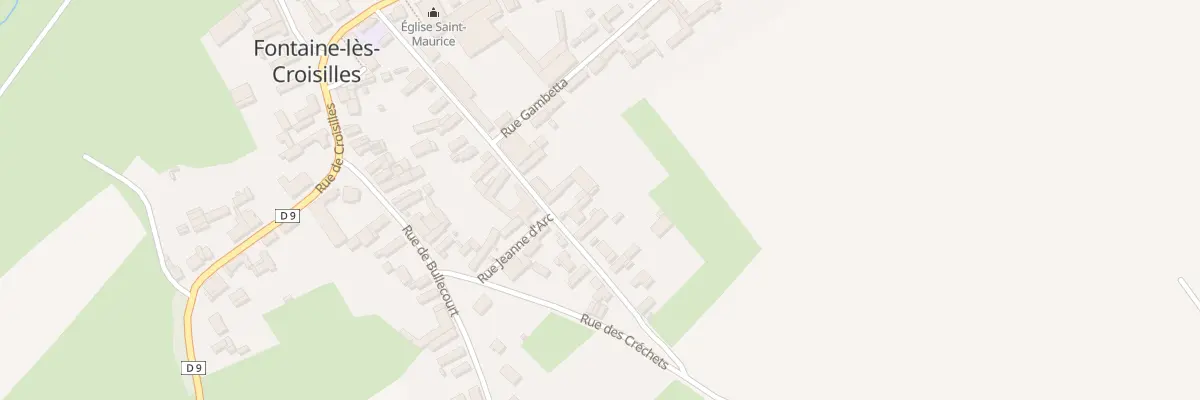 Plan du 7 Rue Pasteur à Fontaine-lès-Croisilles