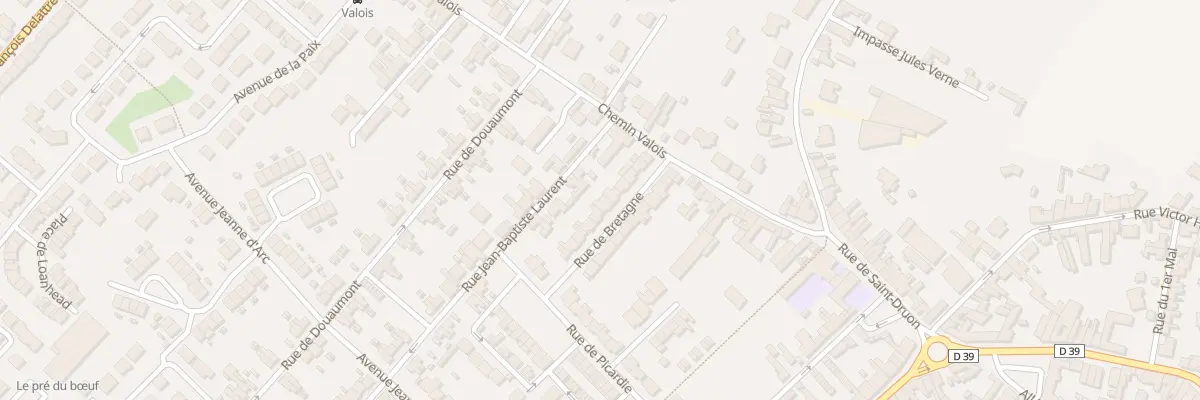 Plan du 10 Rue de Bretagne à Harnes
