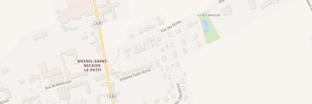 Plan du 25 Rue des Ecoles à Mesnil-Saint-Nicaise