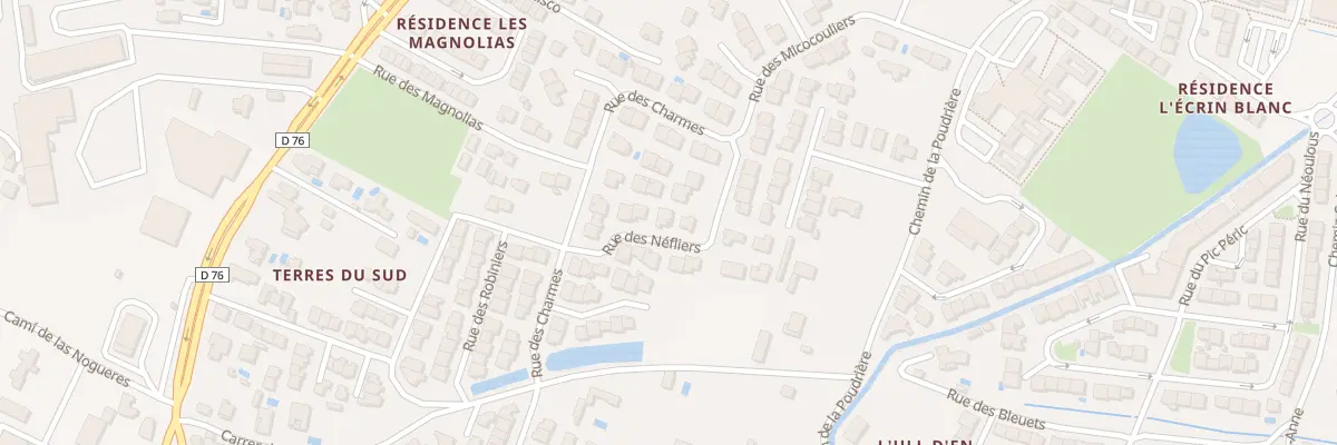 Plan du 10 Rue des Néfliers à Pia