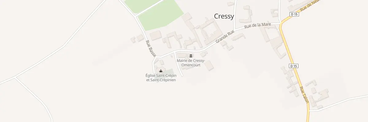 Plan du 9 Gr Grande Rue à Cressy-Omencourt