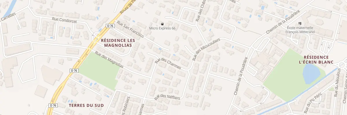 Plan du 8 Rue des Charmes à Pia