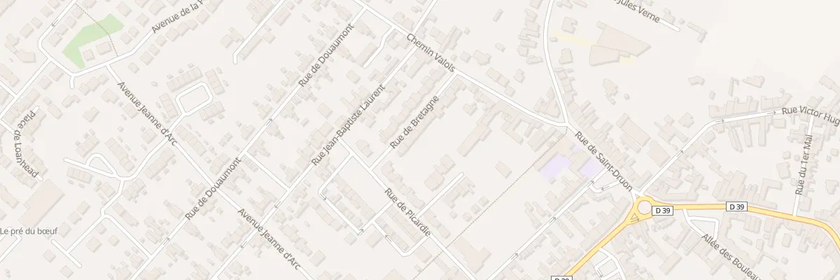 Plan du 5 Rue de Bretagne à Harnes