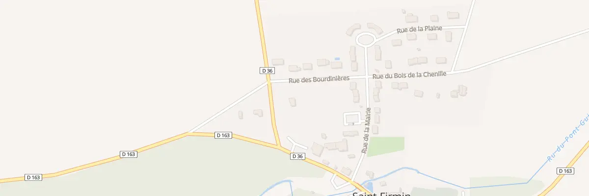 Plan du 1 Rue des Bourdinières à Saint-Firmin-des-Bois