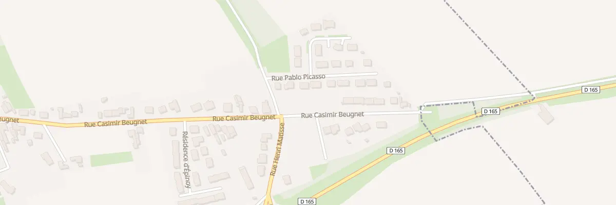 Plan du 887 Rue Casimir Beugnet à Meurchin