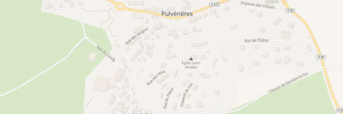 Plan du 9001 Rue des Houx à Pulvérières