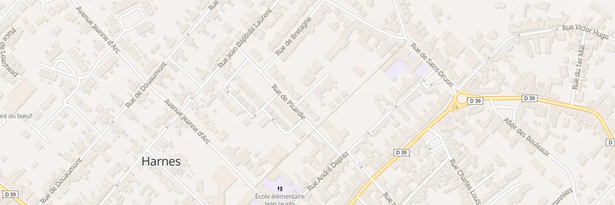Plan du 5 Rue de Picardie à Harnes