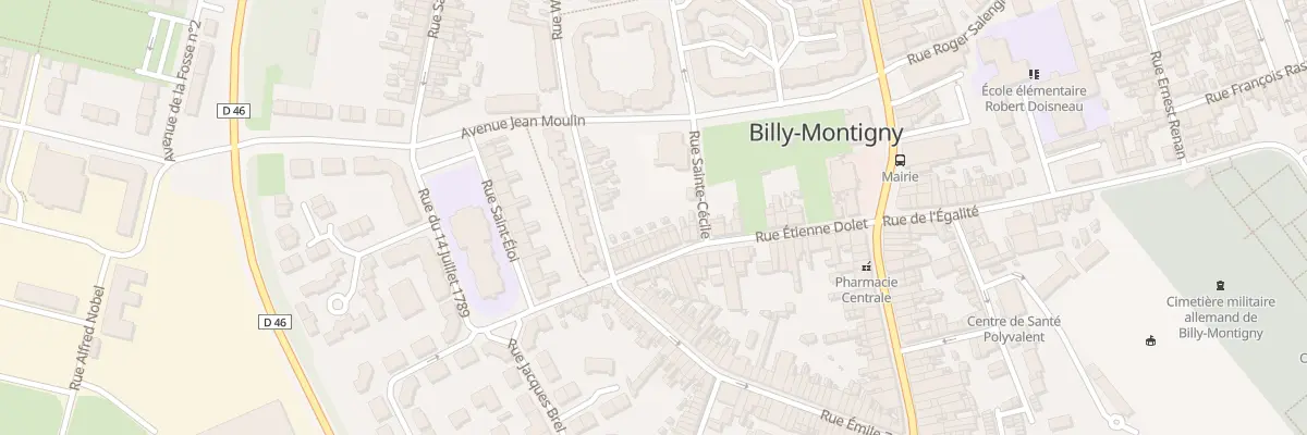 Plan du 28 Rue Etienne Dolet à Billy-Montigny