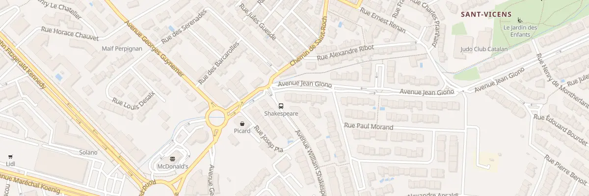 Plan du 4 Av Jean Giono à Perpignan