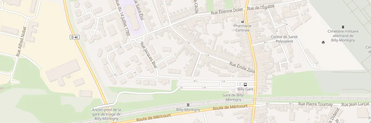 Plan du 47 Rue Emile Zola à Billy-Montigny
