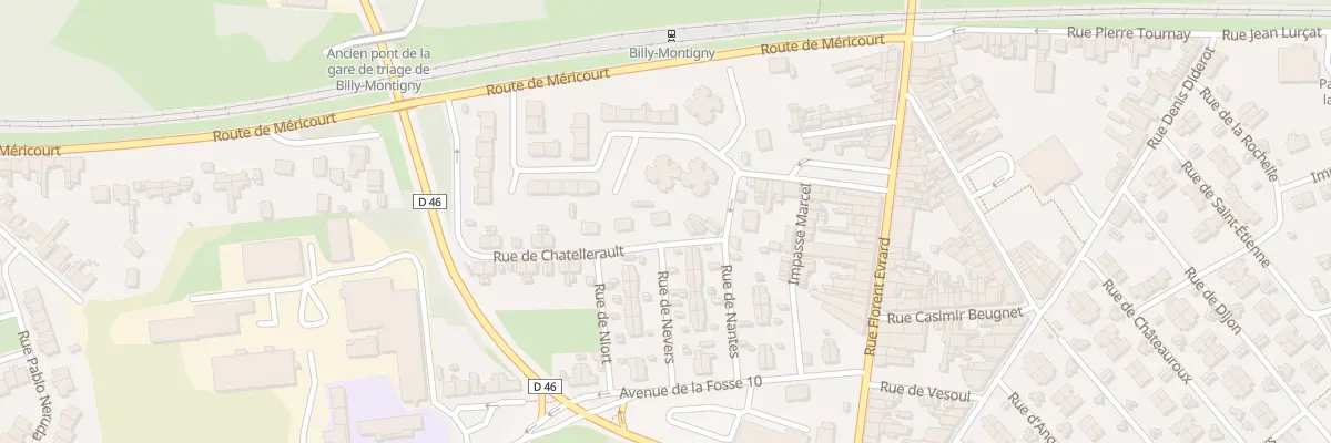 Plan du 14 Rue de Chatellerault à Billy-Montigny