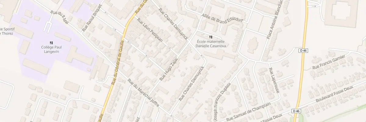 Plan du 18 Rue Hugo Zajac à Rouvroy