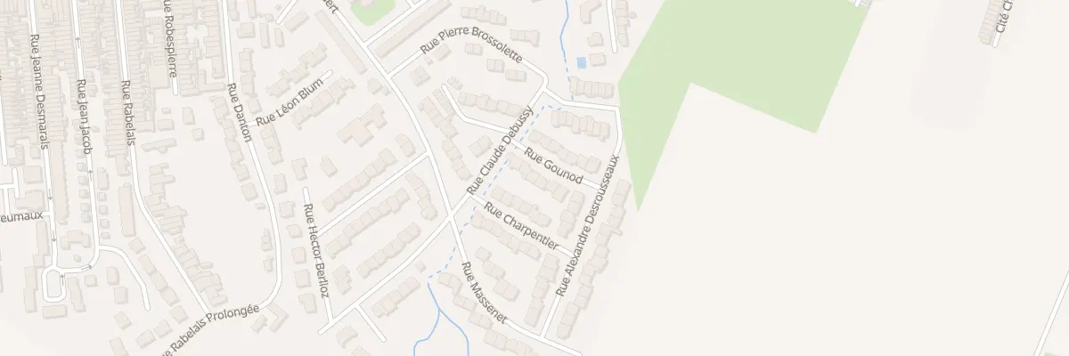 Plan du 6 Rue Gounod à Houplines