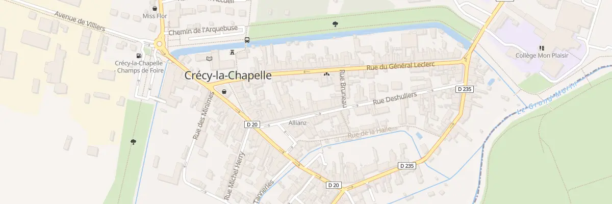Plan du 7 Rue Deshuilliers à Crécy-la-Chapelle