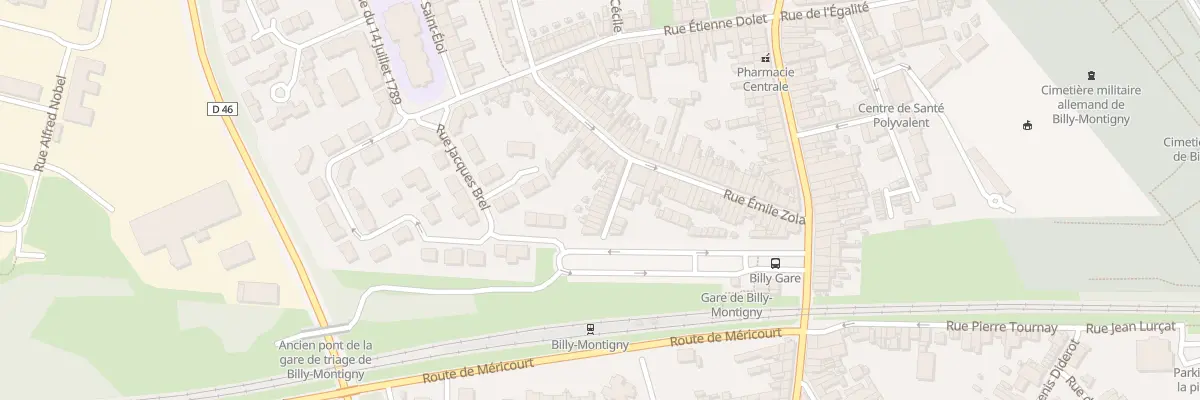 Plan du 11 Rue Clavier à Billy-Montigny