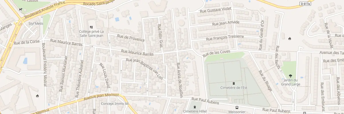 Plan du 74 Rue Maurice Barrès à Perpignan