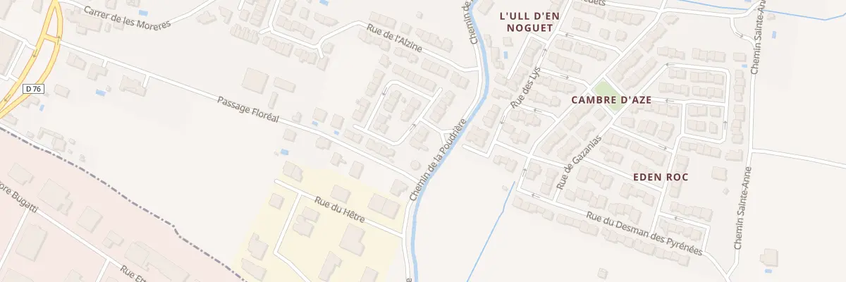 Plan du 59 Rue des Primevères à Pia