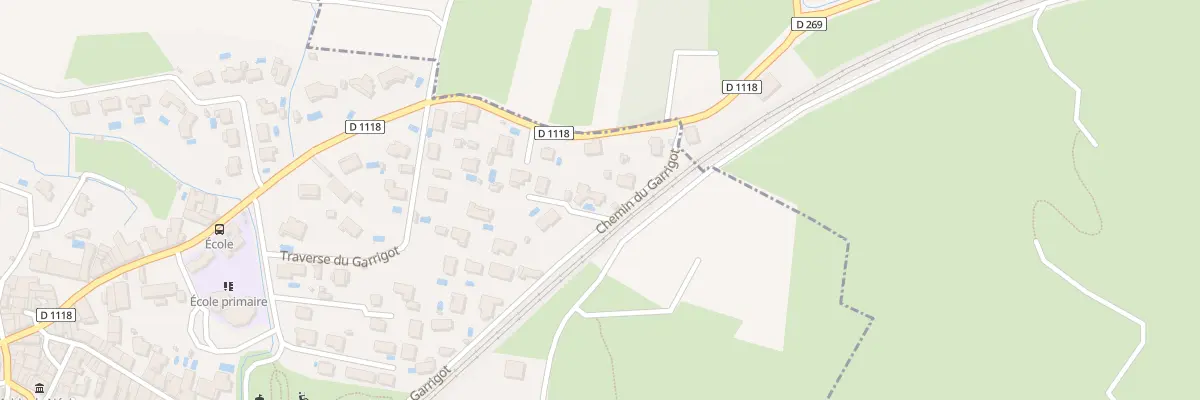 Plan du 4 Che du Garrigot à Névian