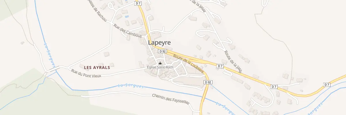 Plan du 5161 Rte de la Loubiere à Versols-et-Lapeyre