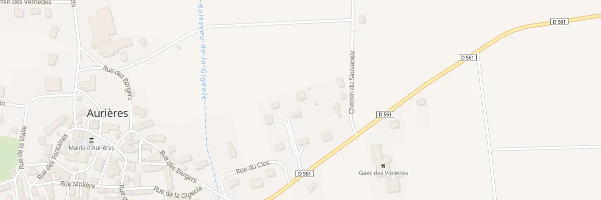Plan du 5245 Le Clos à Aurières