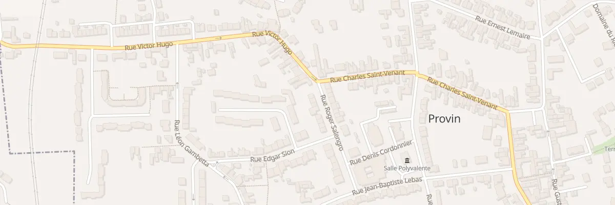 Plan du 4 Rue Roger Salengro à Provin