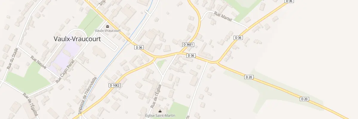 Plan du 1 Rue de l’Eglise à Vaulx-Vraucourt