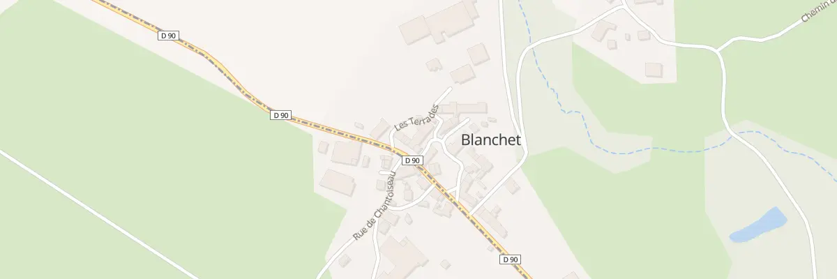 Plan du 16 Blanchet à Manzat