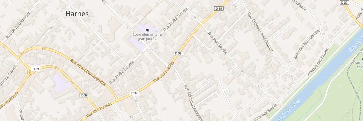 Plan du 133 Rue des Fusillés à Harnes