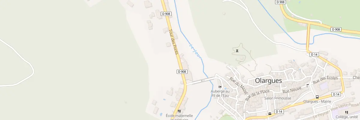 Plan du 5599 Tour des Ponts à Olargues