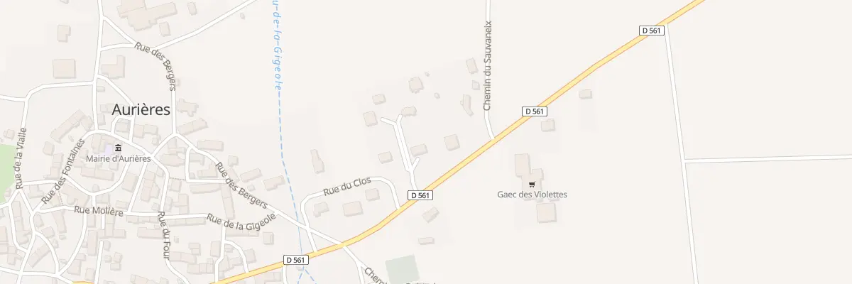 Plan du 5234 Le Clos à Aurières