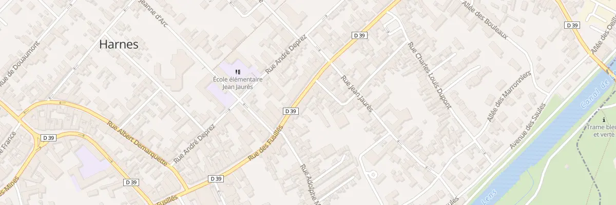 Plan du 139 Rue des Fusillés à Harnes