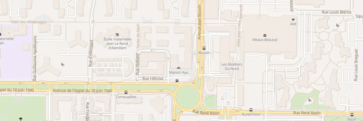 Plan du 4 Av Jean Bouvin à Meaux