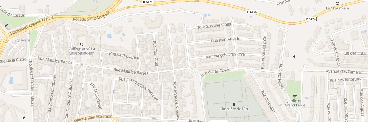 Plan du 25 Rue Aristide Maillol à Perpignan