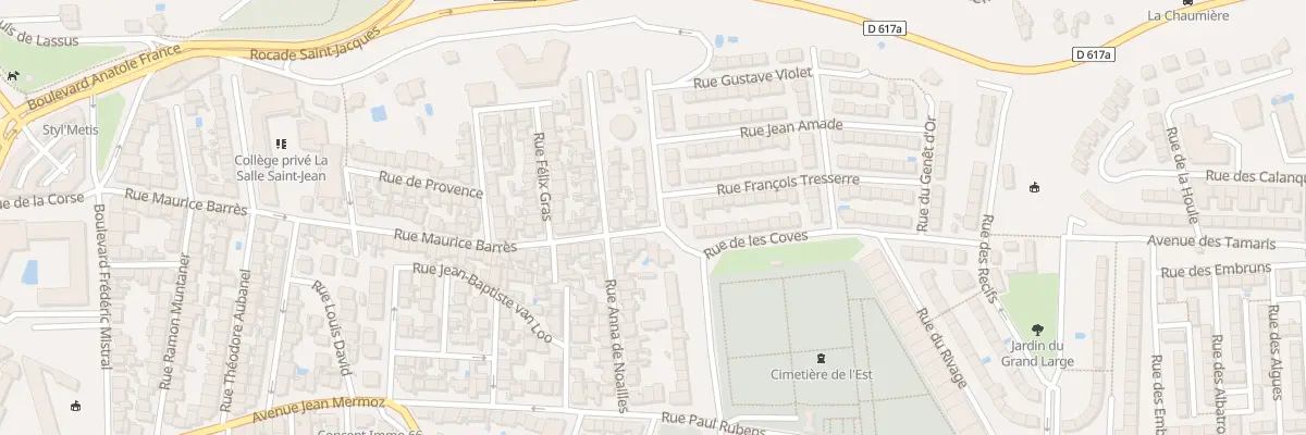 Plan du 65 Rue Maurice Barrès à Perpignan