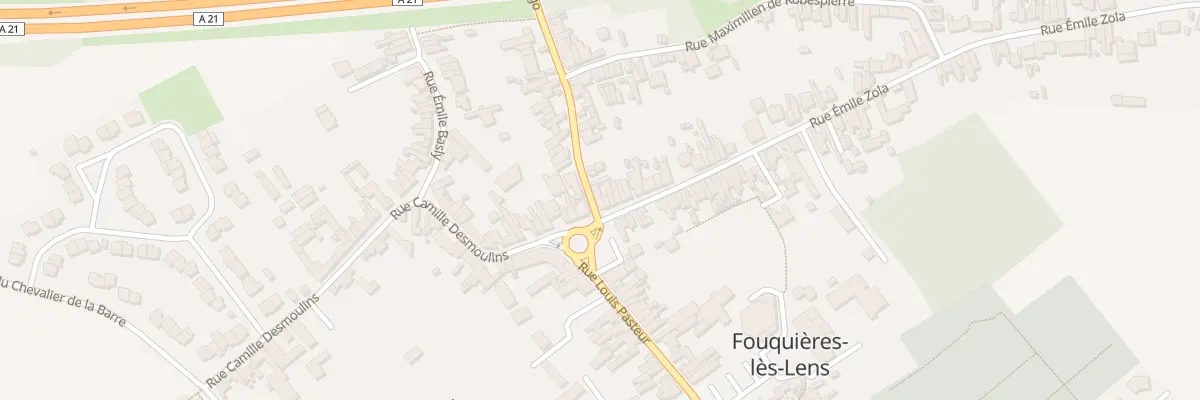 Plan du 3 Rue Emile Zola à Fouquières-lès-Lens