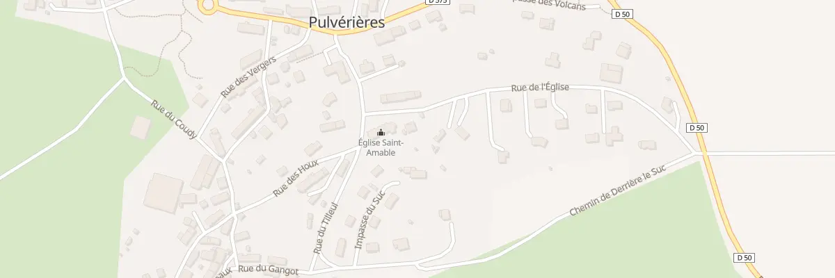 Plan du 9002 Rue de l’Eglise à Pulvérières