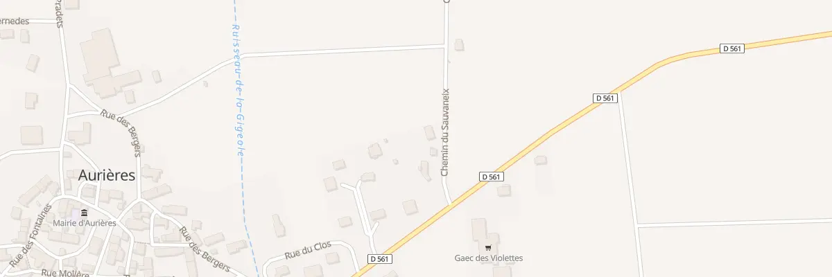 Plan du 5233 Le Clos à Aurières