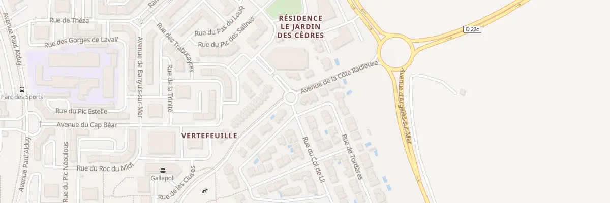 Plan du 1 Rue de Torderes à Perpignan