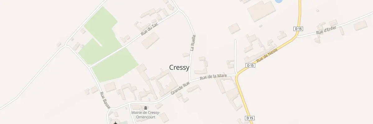 Plan du 1 La Ruelle à Cressy-Omencourt