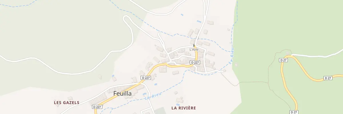 Plan du 1 Rue de la Croix Rousse à Feuilla