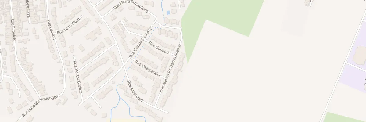 Plan du 28 Rue A Desrousseaux à Houplines