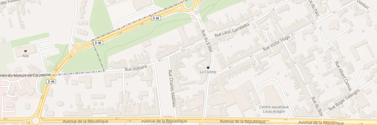 Plan du 14 Rue Voltaire à Billy-Montigny