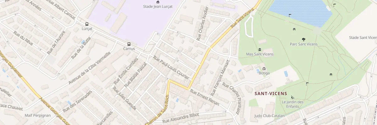 Plan du 17 Rue Pierre Proudhon à Perpignan