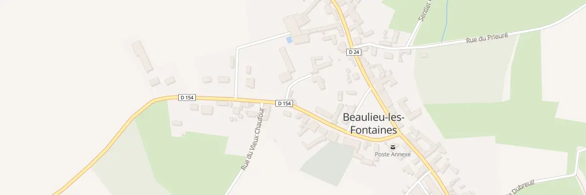Plan du 7 Rue Jeanne d’Arc à Beaulieu-les-Fontaines