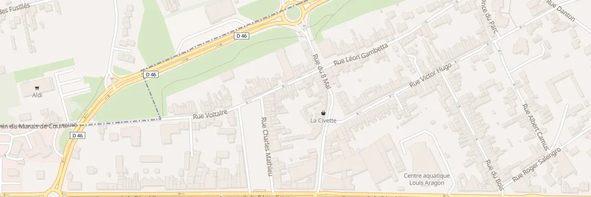 Plan du 10 Rue Voltaire à Billy-Montigny