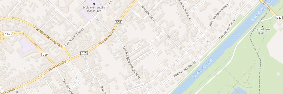 Plan du 36 Rue Adolphe Mangematin à Harnes